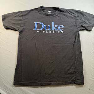 Duke University Blue Devils Black T-Shirt TRT Classics Large 100% Cotton